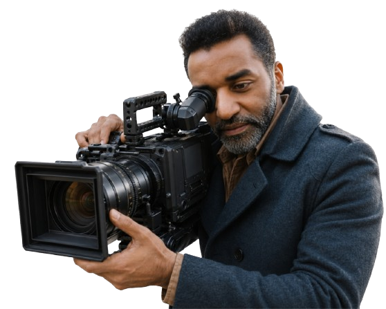 صاحب المدونة يصوّر بكاميرا سينمائية